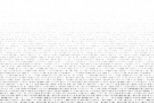 0s and 1s dot cover the page, fading up into the top.